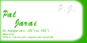 pal jarai business card